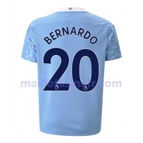 Maillot de Foot Manchester City Bernardo Silva 20 Domicile 2020-21
